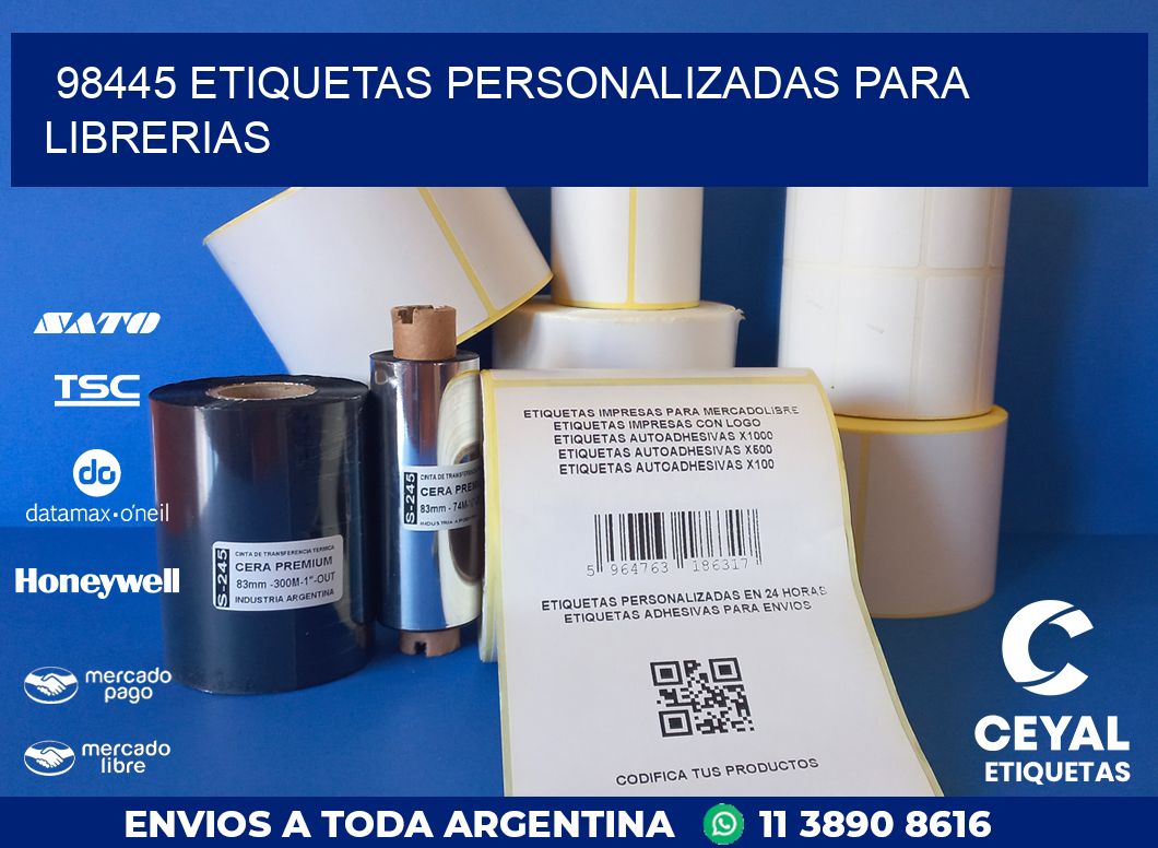 98445 ETIQUETAS PERSONALIZADAS PARA LIBRERIAS