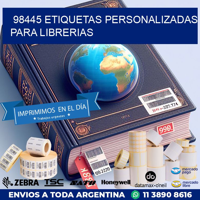98445 ETIQUETAS PERSONALIZADAS PARA LIBRERIAS