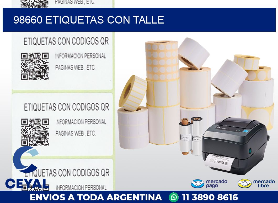 98660 ETIQUETAS CON TALLE
