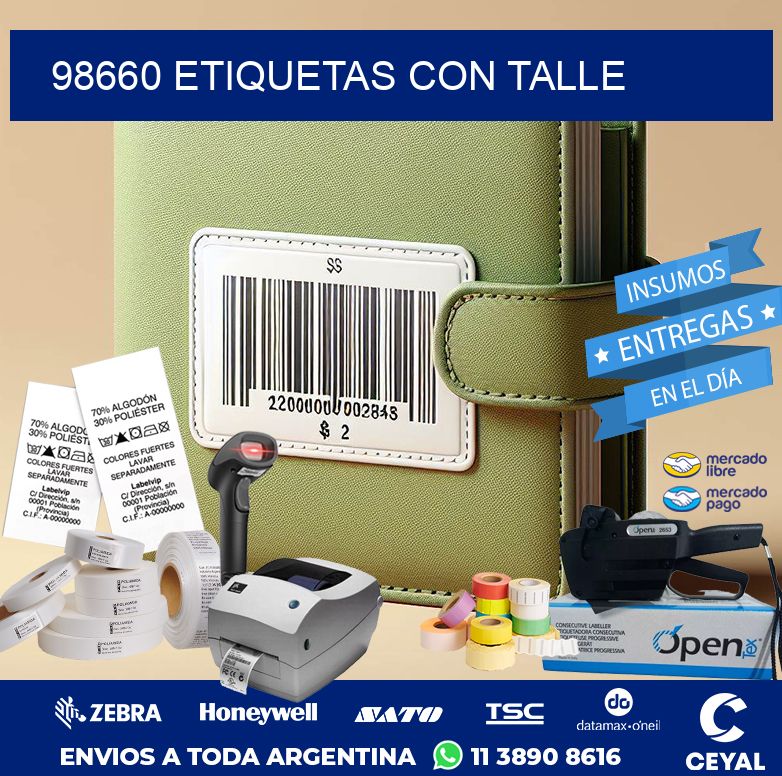 98660 ETIQUETAS CON TALLE