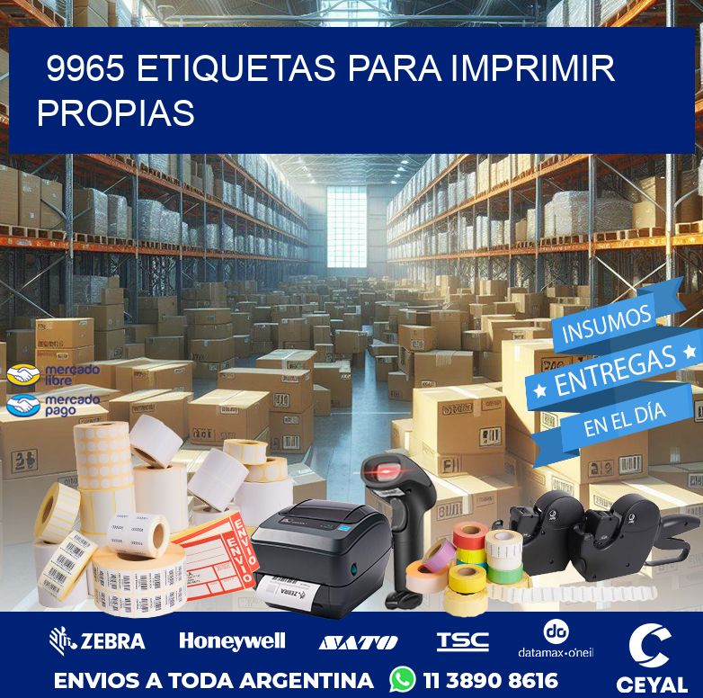 9965 ETIQUETAS PARA IMPRIMIR PROPIAS