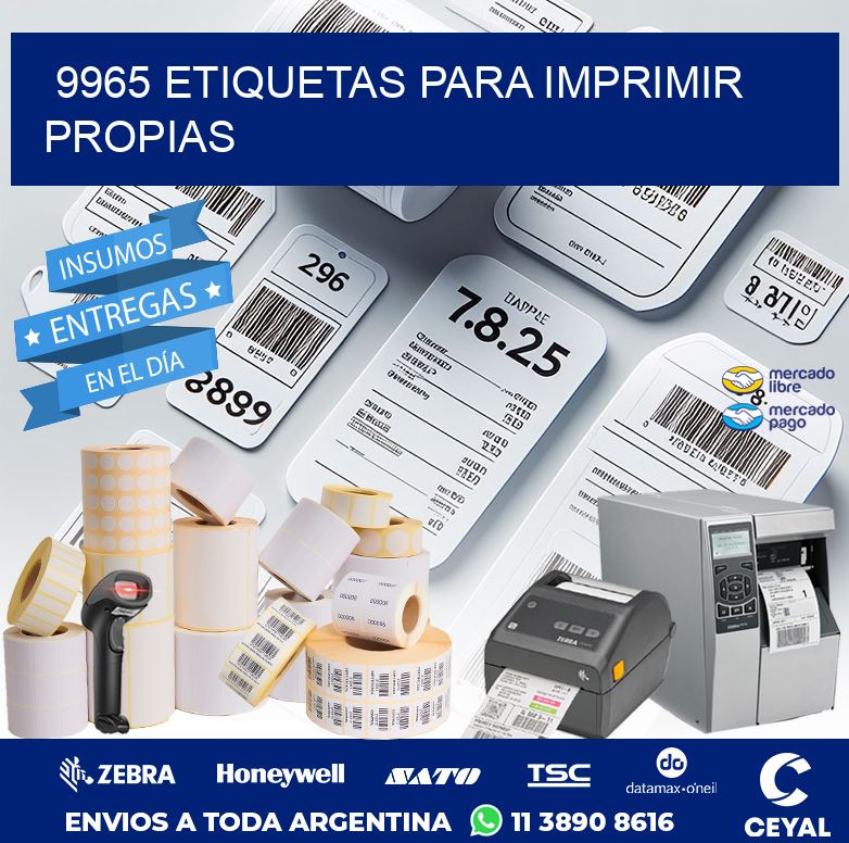 9965 ETIQUETAS PARA IMPRIMIR PROPIAS