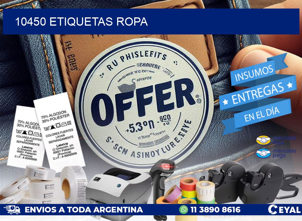 10450 ETIQUETAS ROPA