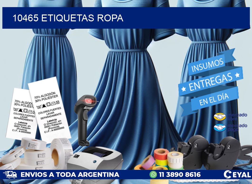 10465 ETIQUETAS ROPA