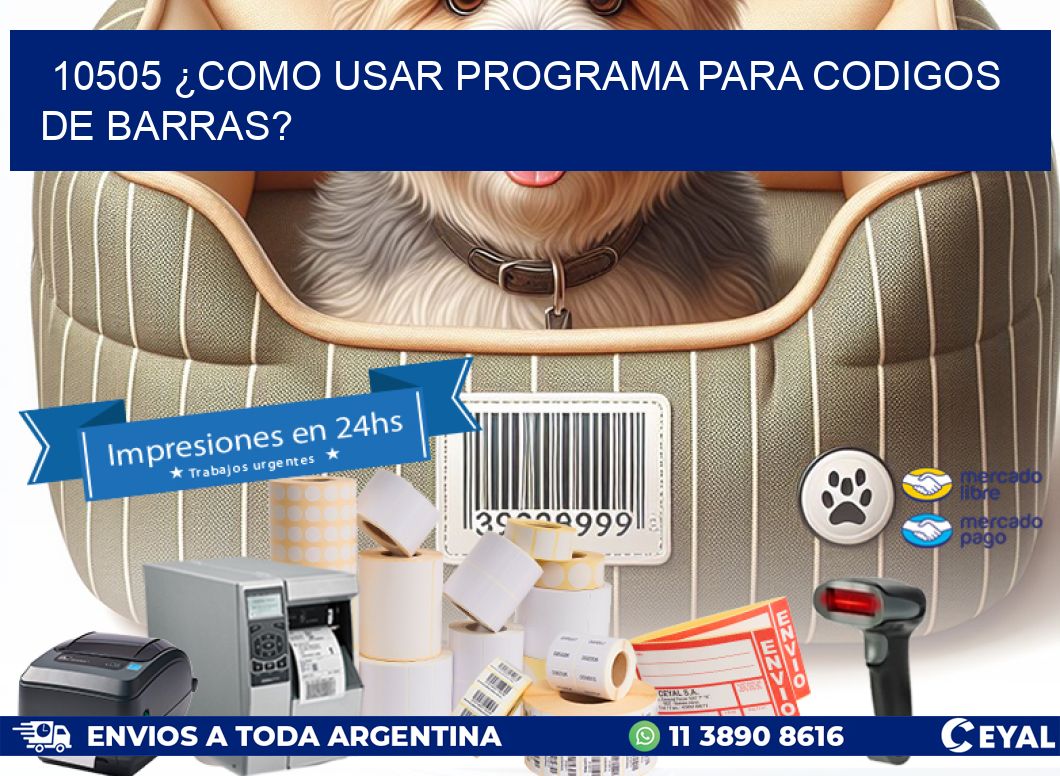 10505 ¿COMO USAR PROGRAMA PARA CODIGOS DE BARRAS?