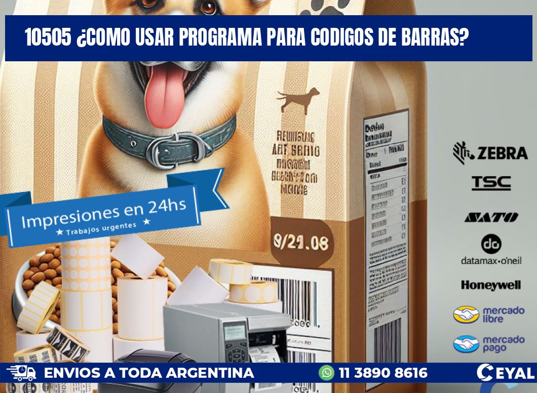 10505 ¿COMO USAR PROGRAMA PARA CODIGOS DE BARRAS?