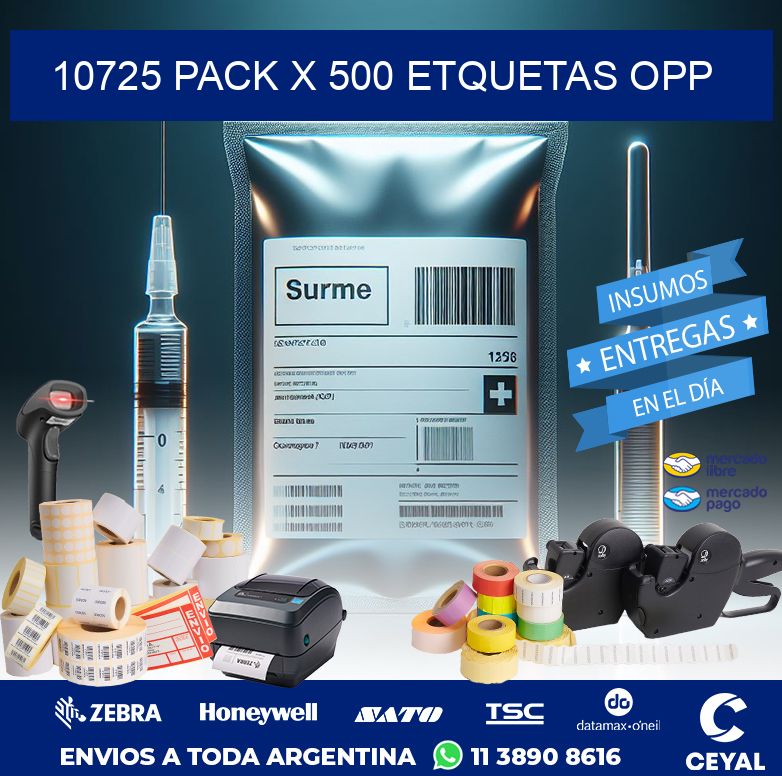 10725 PACK X 500 ETQUETAS OPP