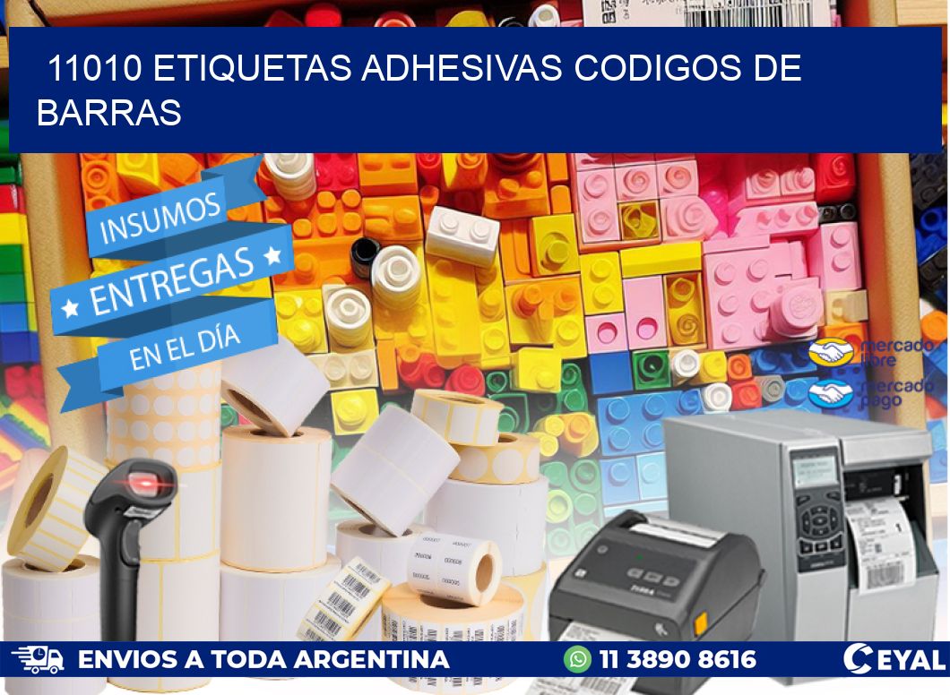 11010 ETIQUETAS ADHESIVAS CODIGOS DE BARRAS