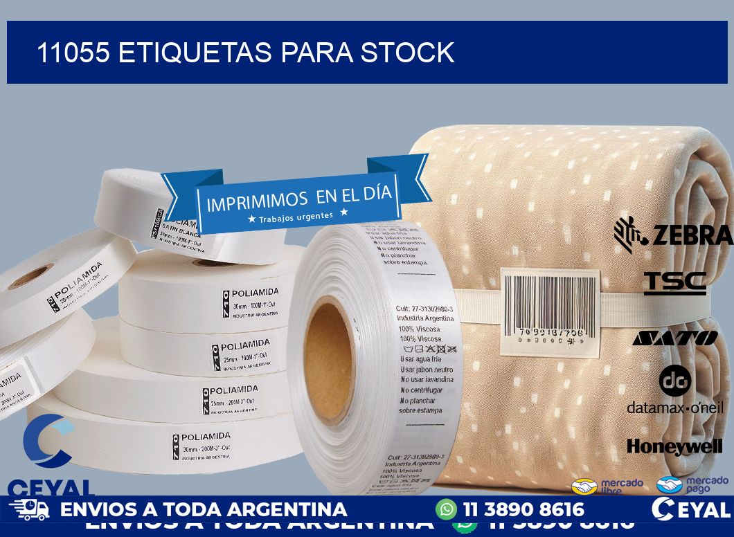 11055 ETIQUETAS PARA STOCK