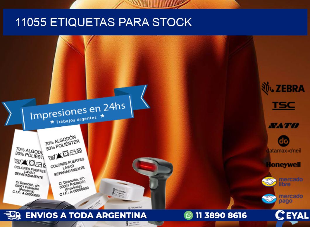 11055 ETIQUETAS PARA STOCK