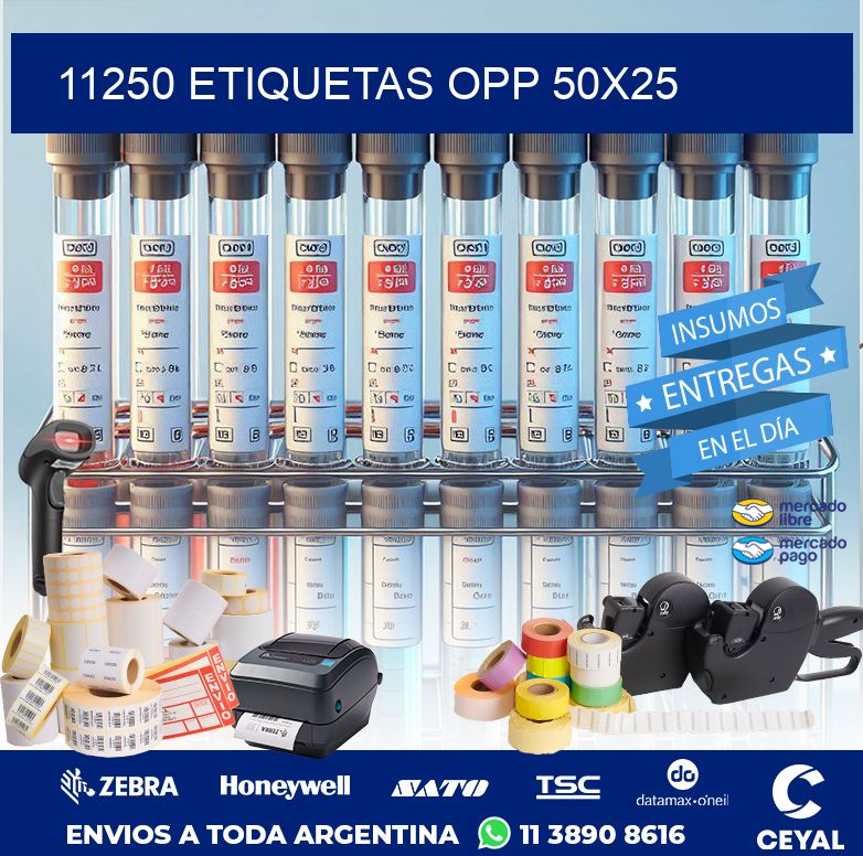 11250 ETIQUETAS OPP 50X25