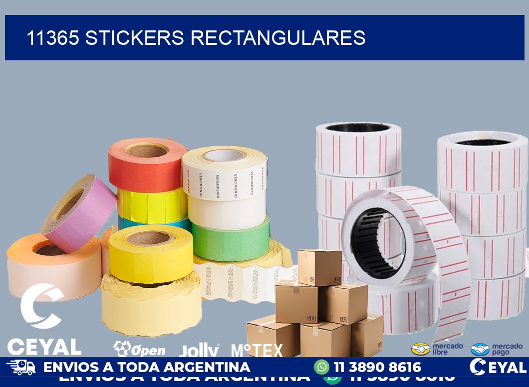 11365 Stickers rectangulares