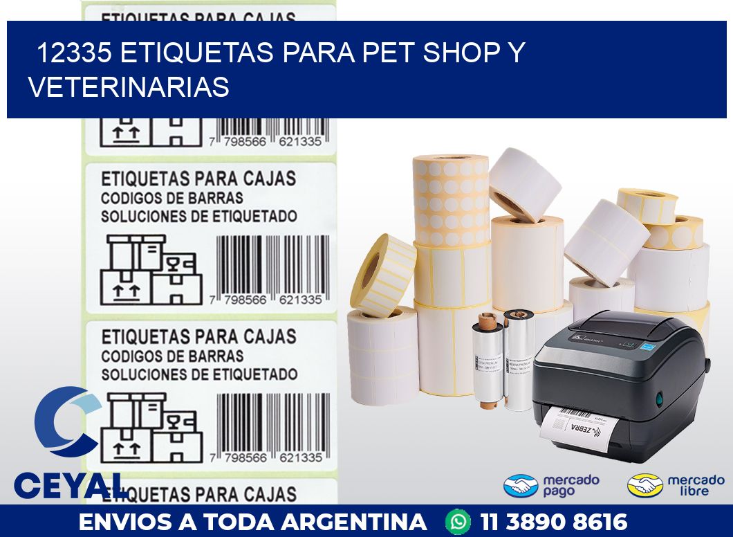 12335 ETIQUETAS PARA PET SHOP Y VETERINARIAS