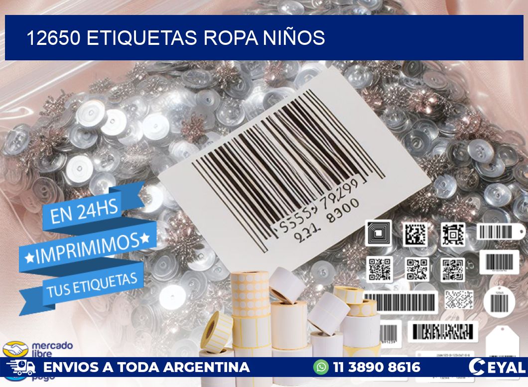 12650 ETIQUETAS ROPA NIÑOS