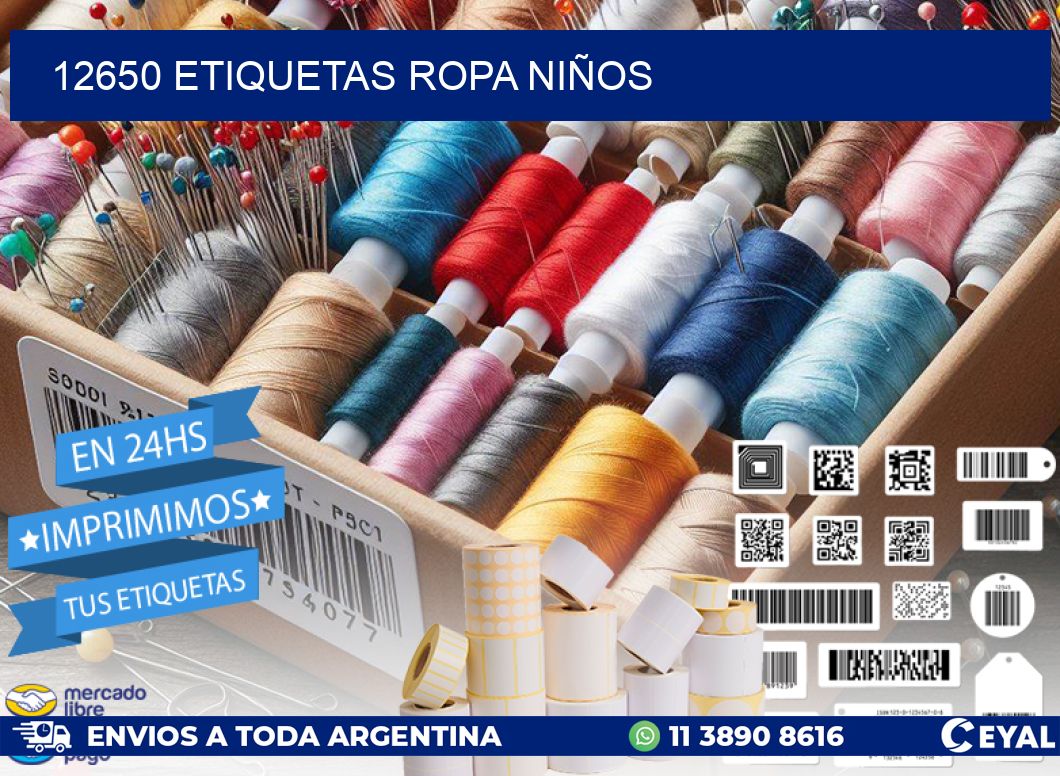12650 ETIQUETAS ROPA NIÑOS