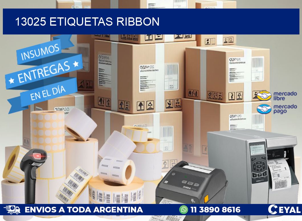 13025 ETIQUETAS RIBBON