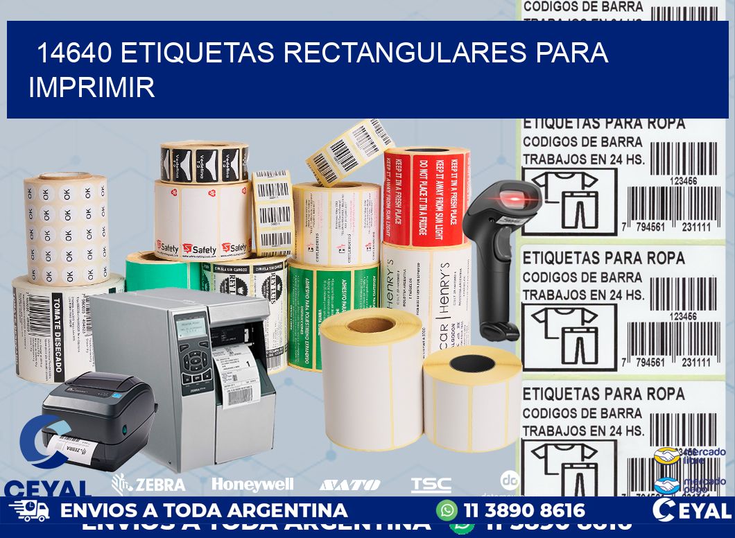 14640 etiquetas rectangulares para imprimir