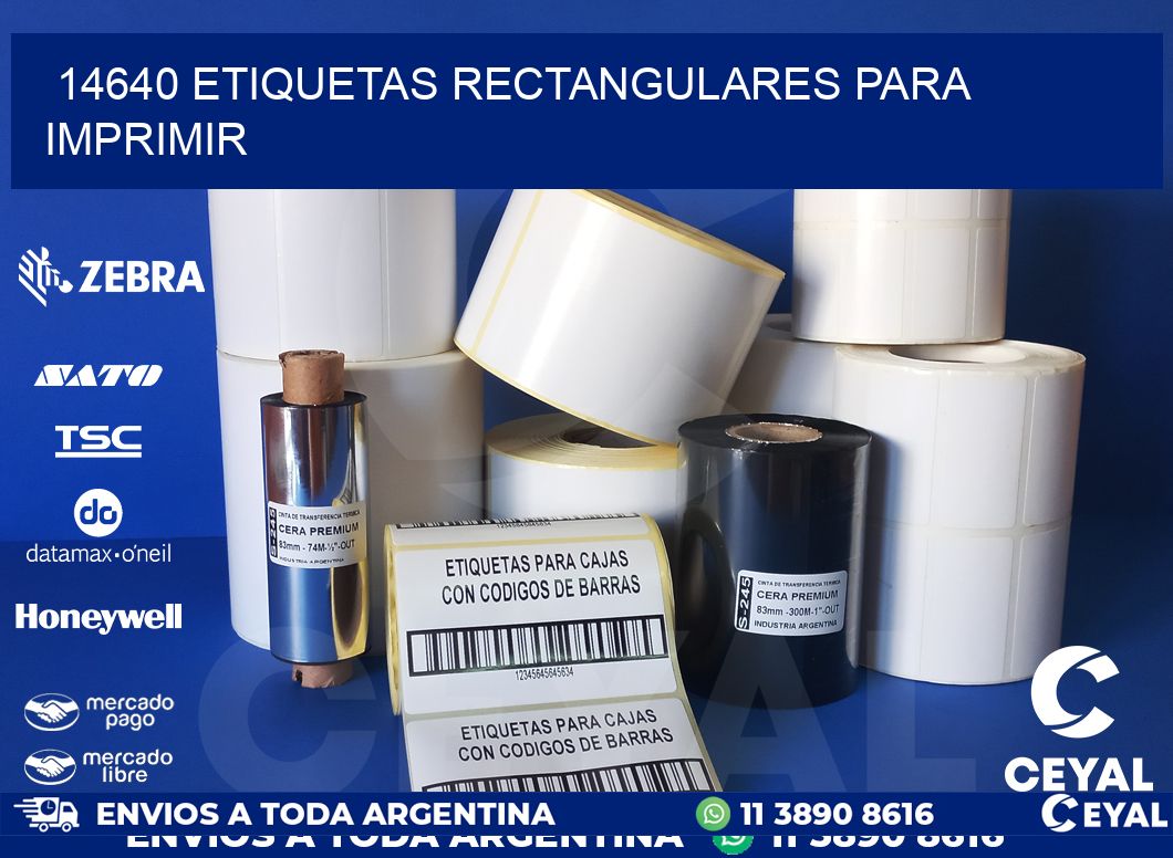 14640 etiquetas rectangulares para imprimir