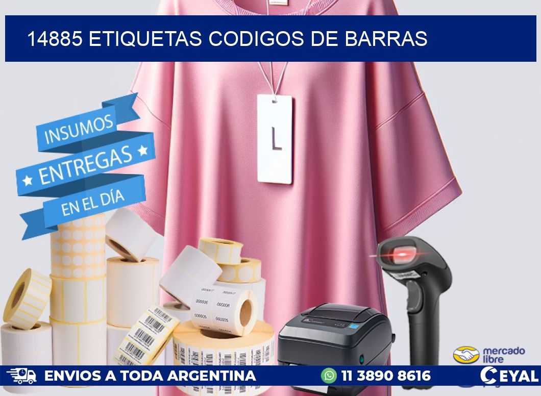 14885 etiquetas codigos de barras