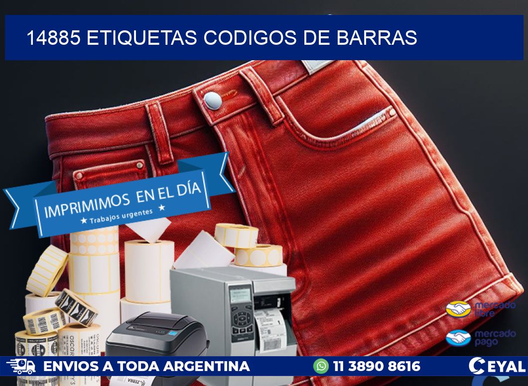 14885 etiquetas codigos de barras