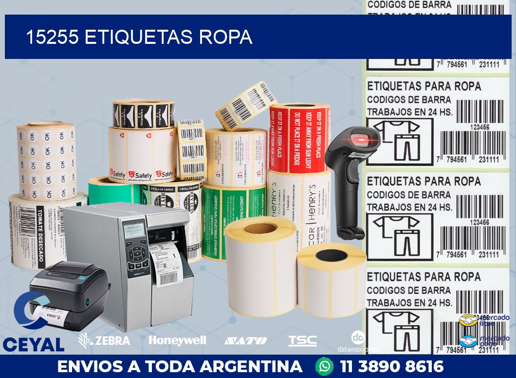 15255 ETIQUETAS ROPA