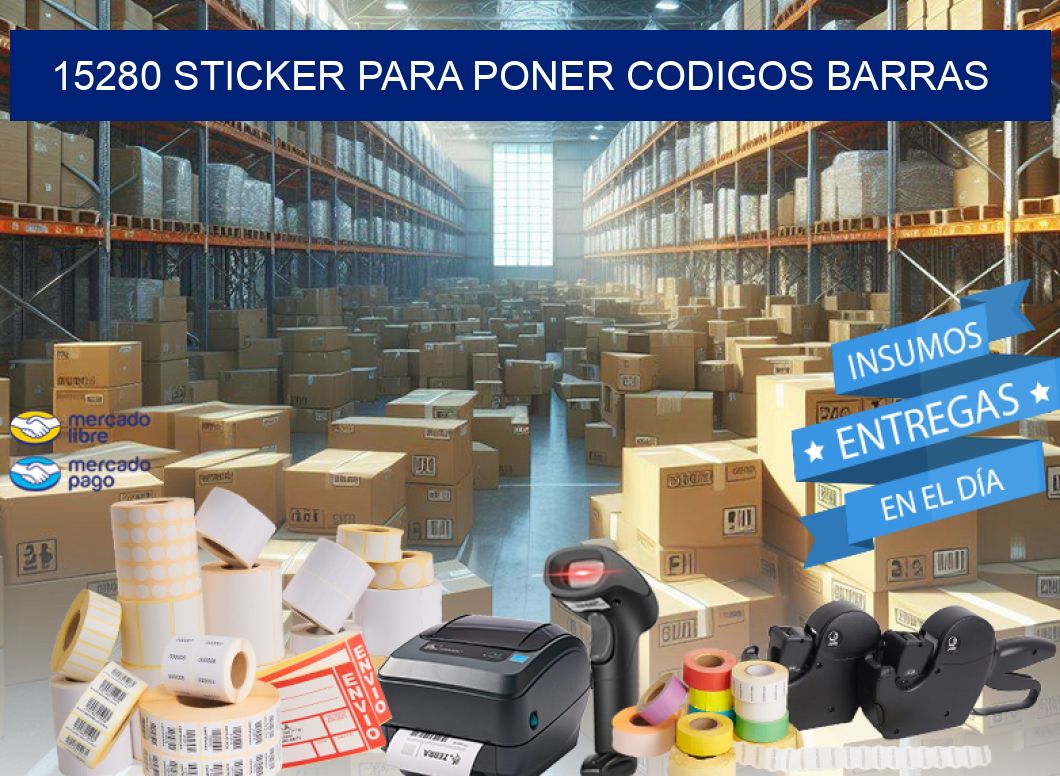 15280 STICKER PARA PONER CODIGOS BARRAS
