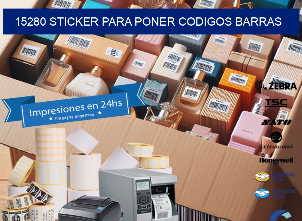 15280 STICKER PARA PONER CODIGOS BARRAS