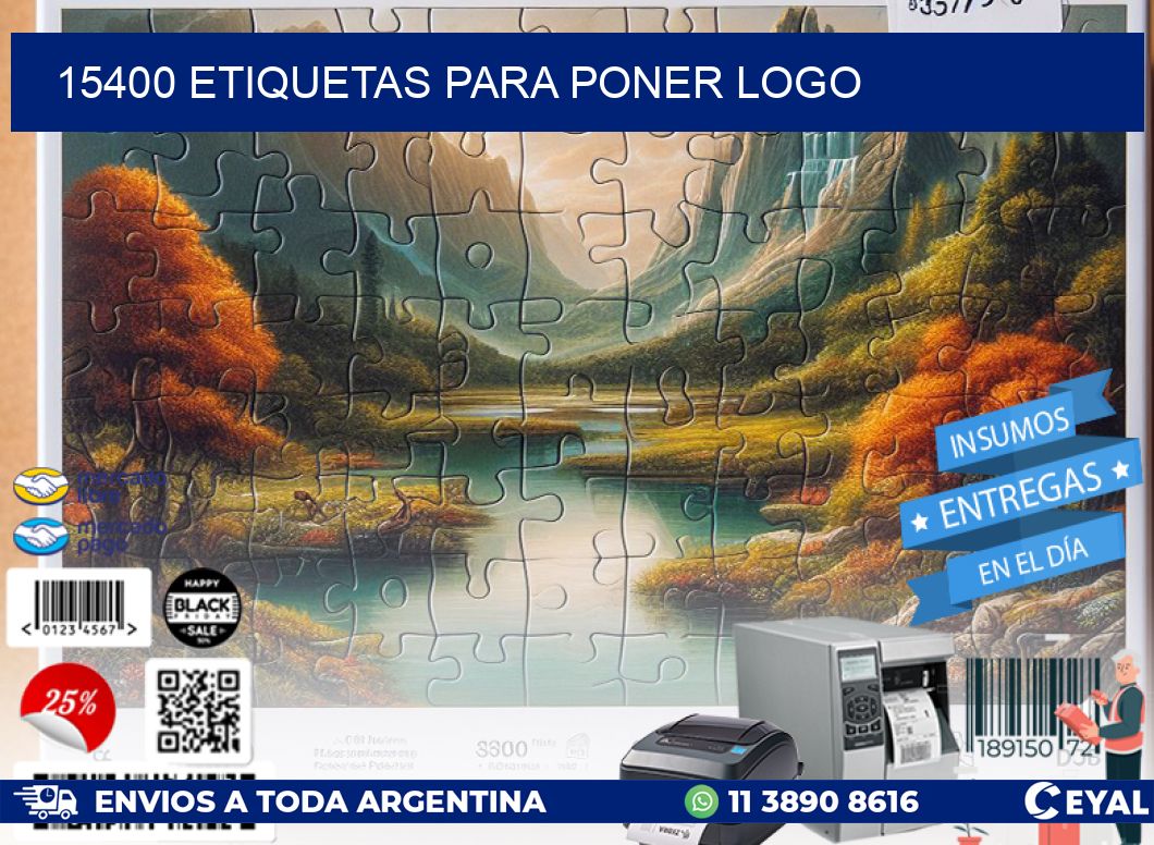15400 ETIQUETAS PARA PONER LOGO