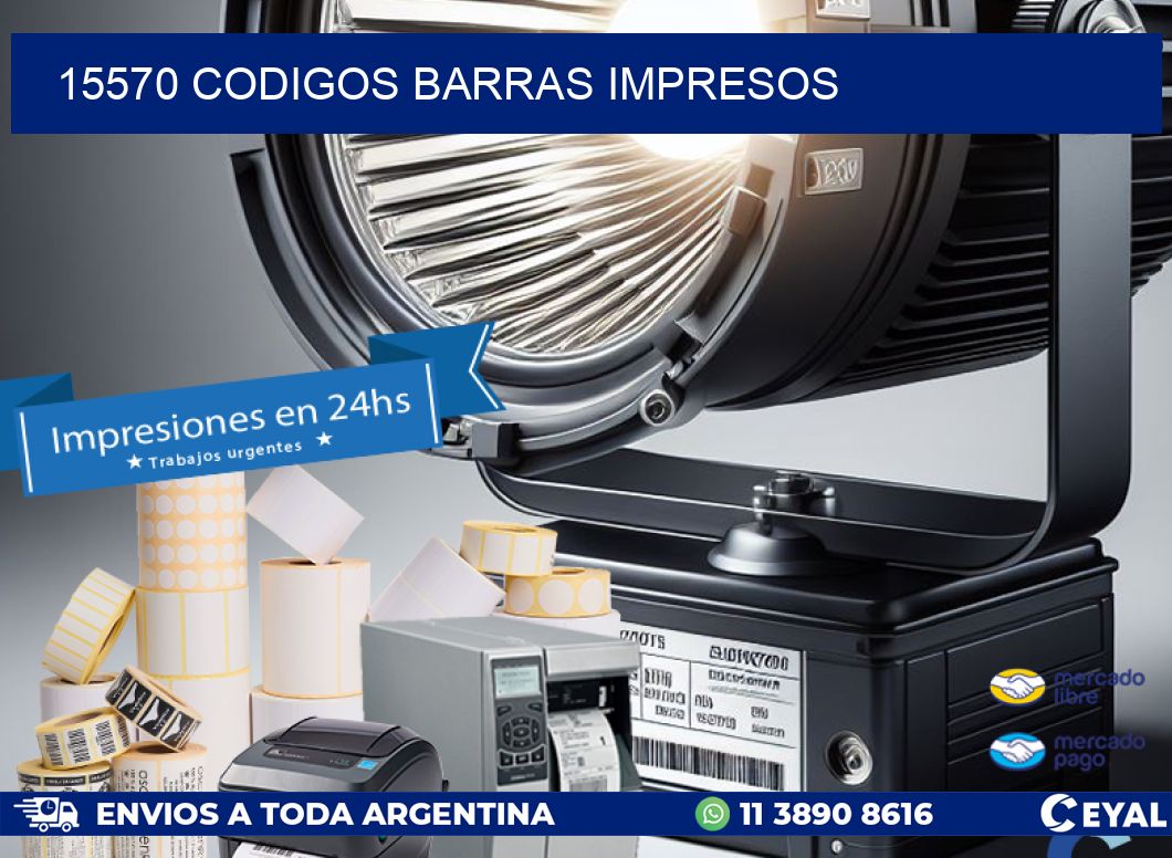 15570 codigos barras impresos