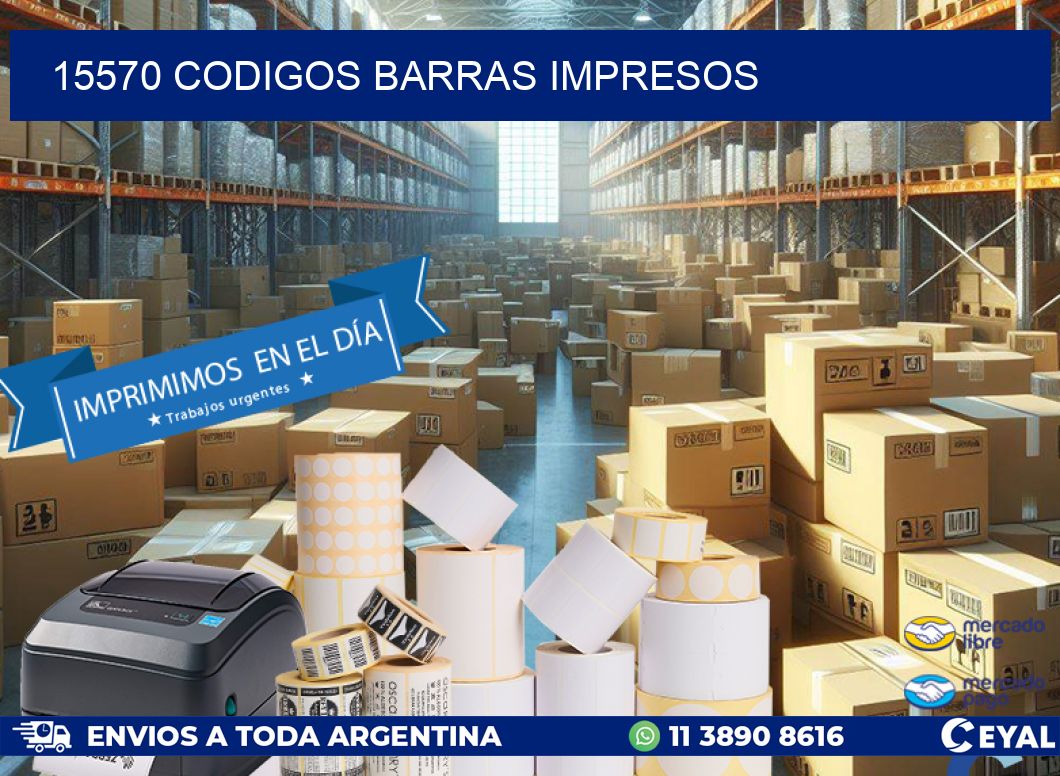 15570 codigos barras impresos