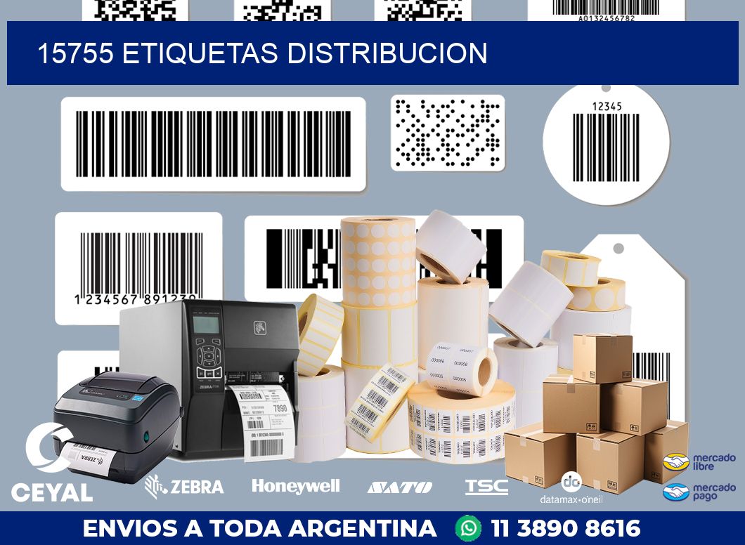 15755 etiquetas distribucion