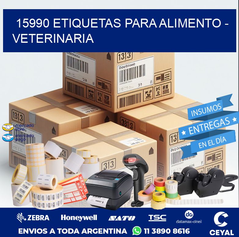 15990 ETIQUETAS PARA ALIMENTO - VETERINARIA