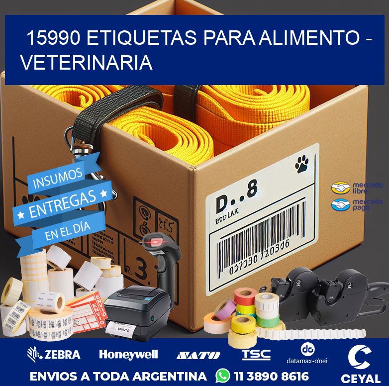 15990 ETIQUETAS PARA ALIMENTO – VETERINARIA