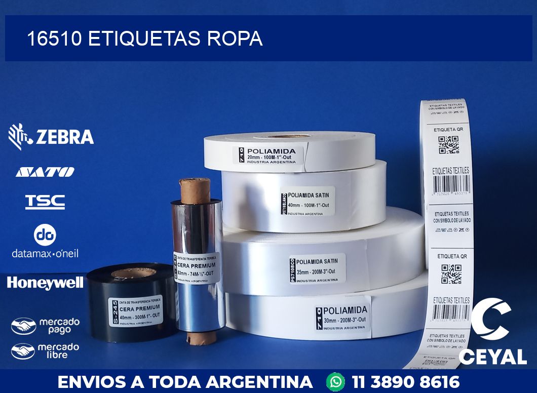 16510 ETIQUETAS ROPA