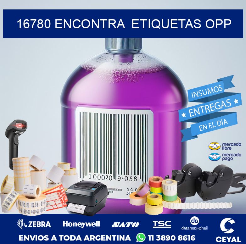 16780 ENCONTRA  ETIQUETAS OPP