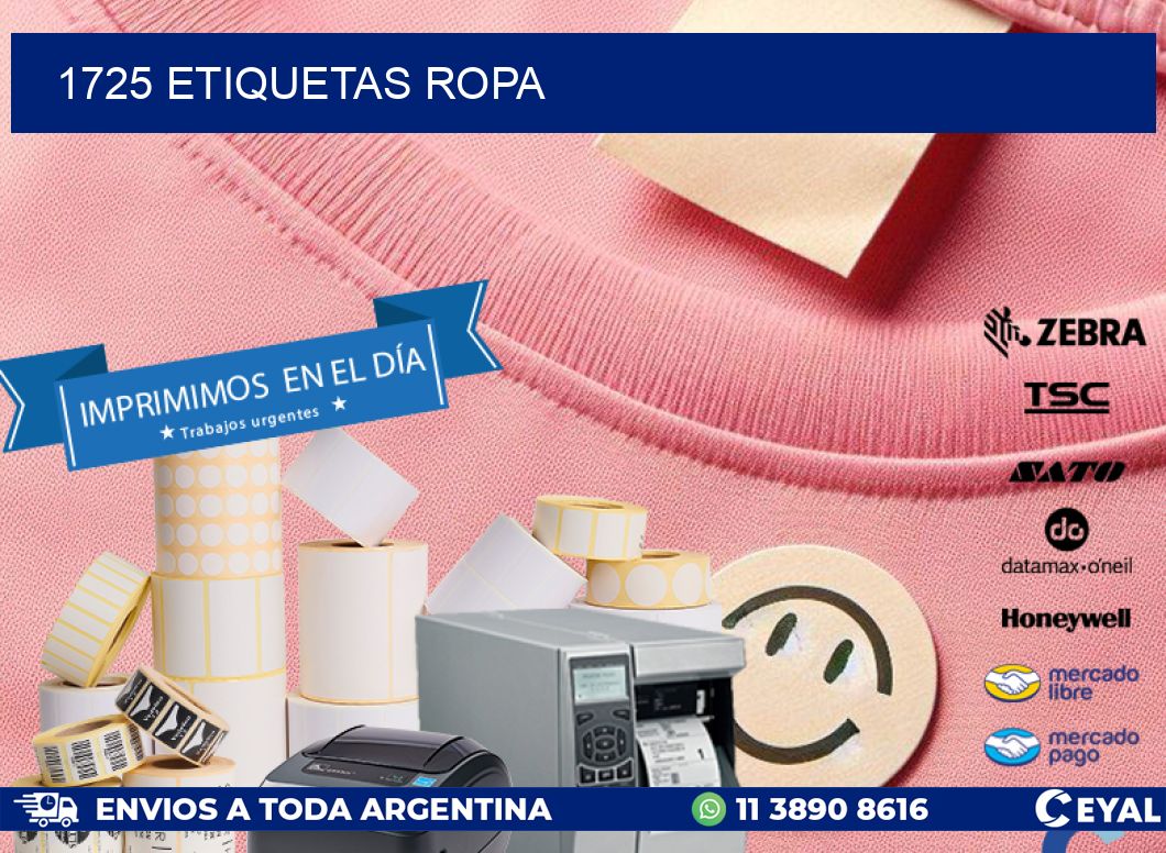 1725 ETIQUETAS ROPA