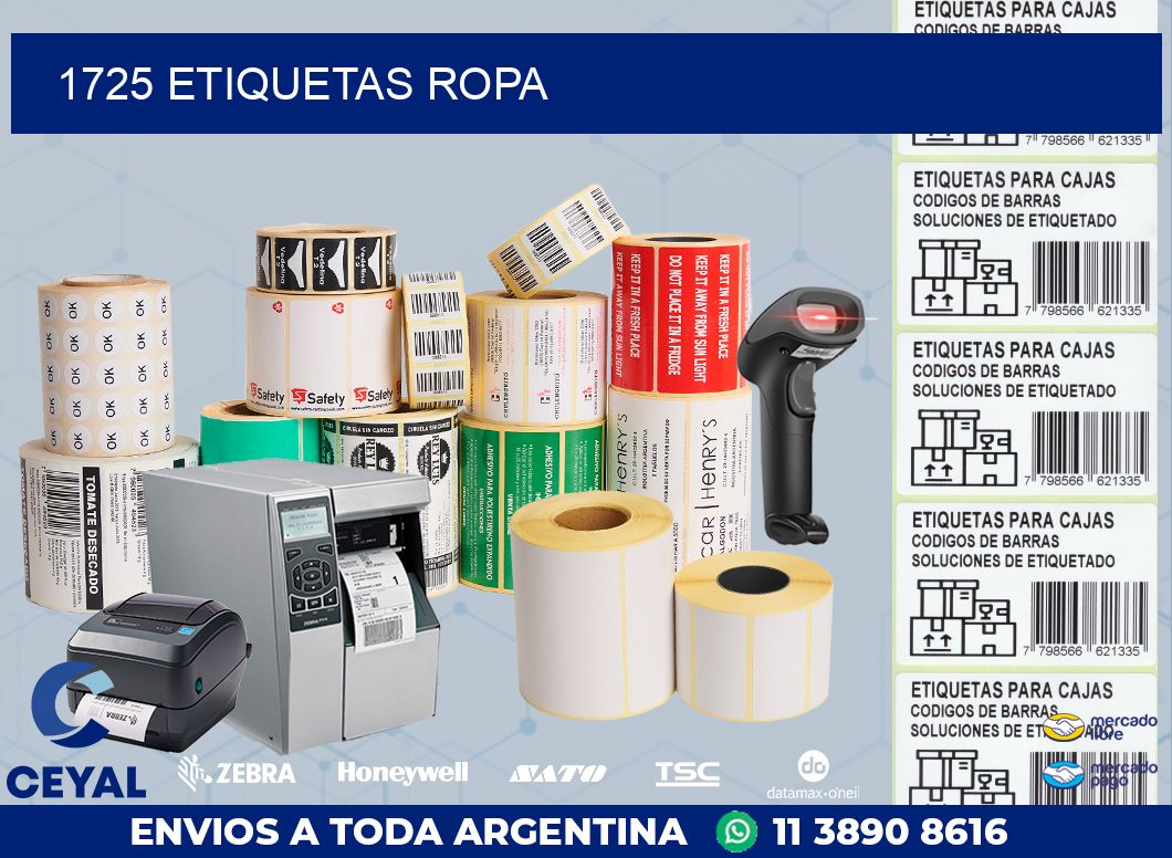1725 ETIQUETAS ROPA