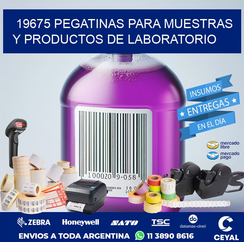 19675 PEGATINAS PARA MUESTRAS Y PRODUCTOS DE LABORATORIO