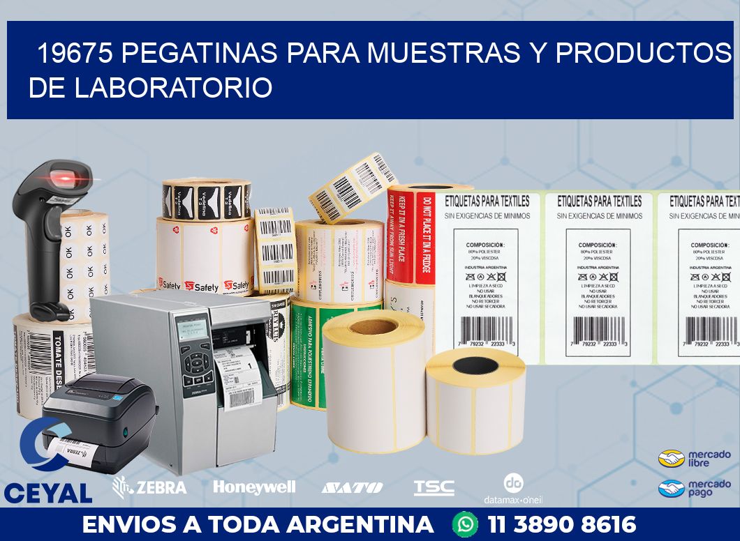 19675 PEGATINAS PARA MUESTRAS Y PRODUCTOS DE LABORATORIO