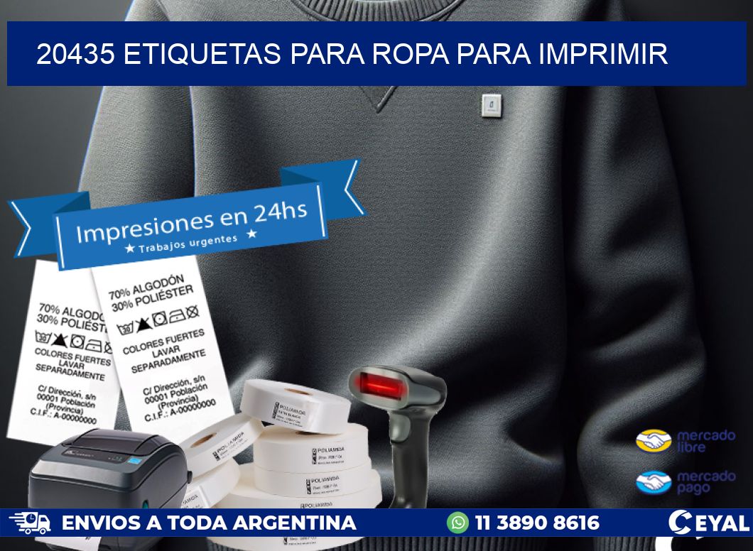 20435 ETIQUETAS PARA ROPA PARA IMPRIMIR