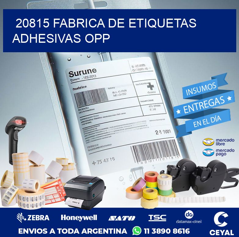 20815 FABRICA DE ETIQUETAS ADHESIVAS OPP