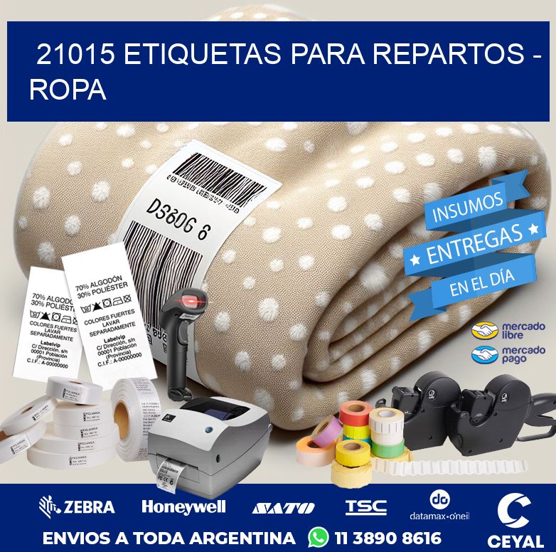21015 ETIQUETAS PARA REPARTOS – ROPA