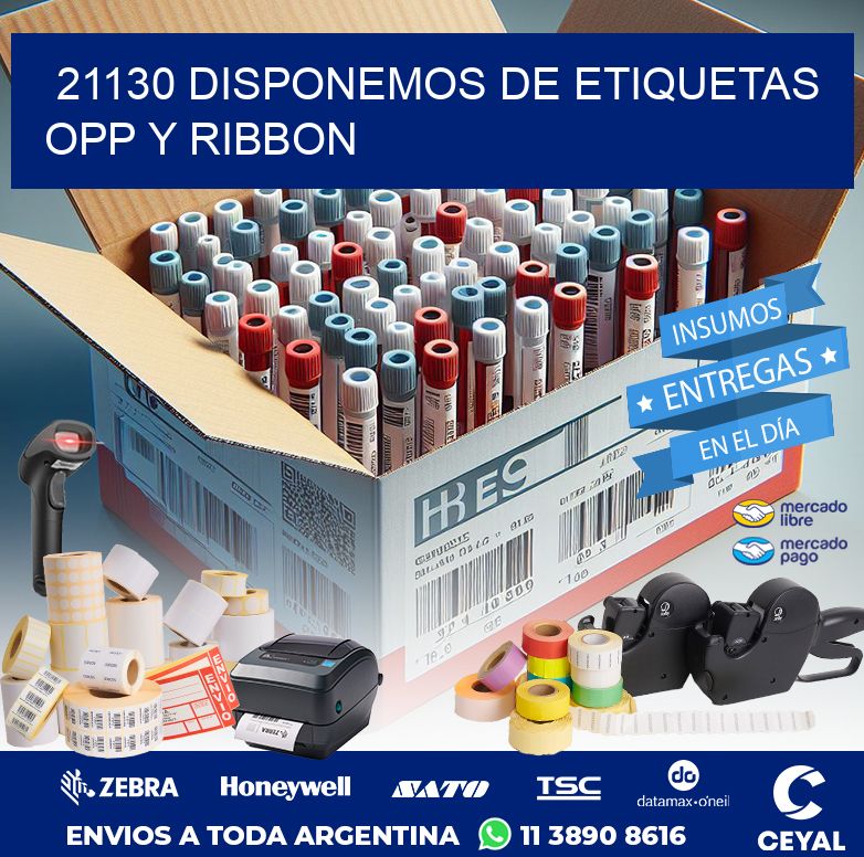 21130 DISPONEMOS DE ETIQUETAS OPP Y RIBBON