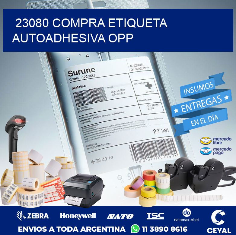 23080 COMPRA ETIQUETA AUTOADHESIVA OPP