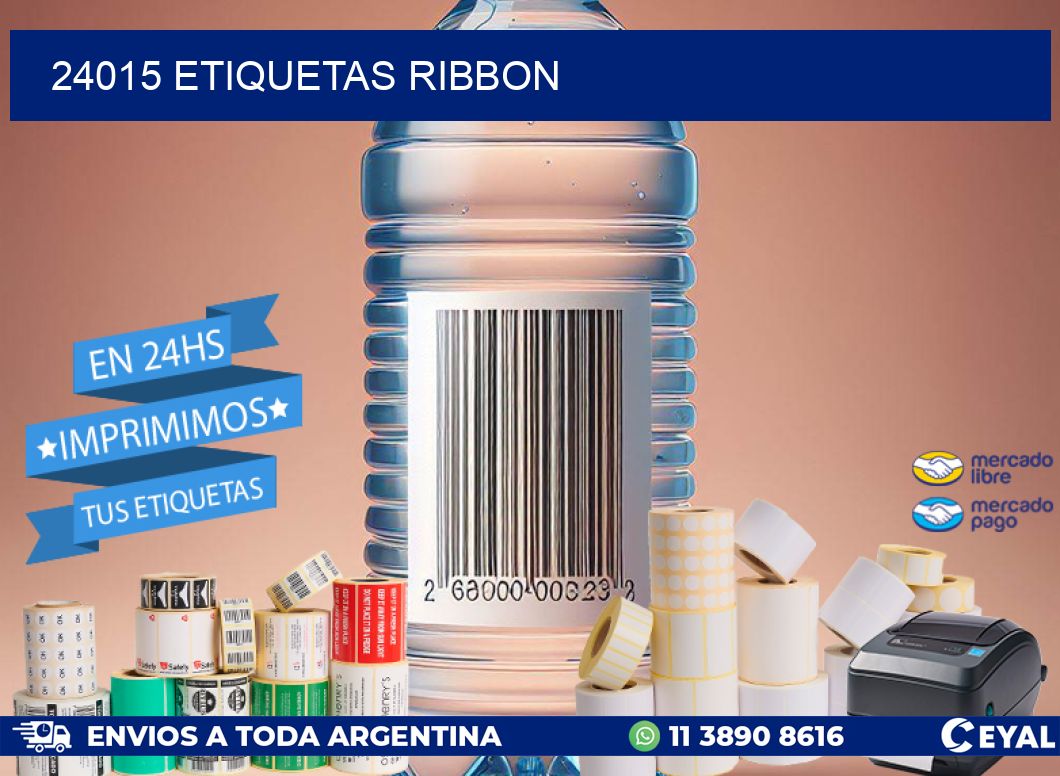 24015 ETIQUETAS RIBBON