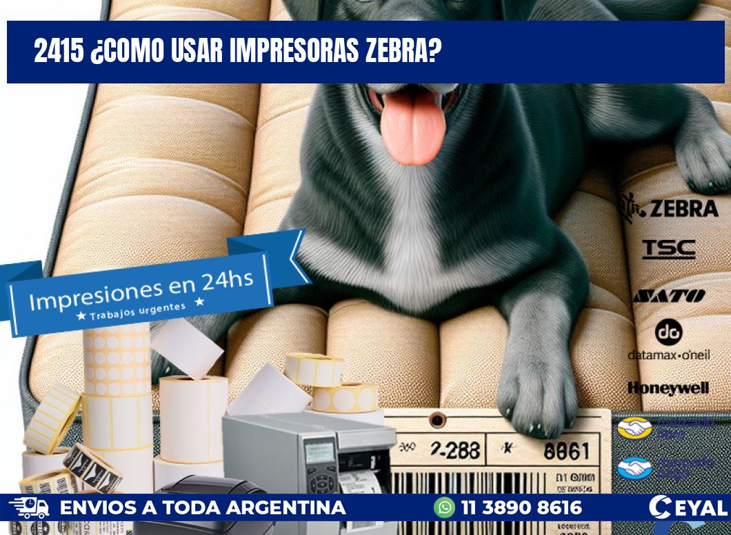 2415 ¿COMO USAR IMPRESORAS ZEBRA?
