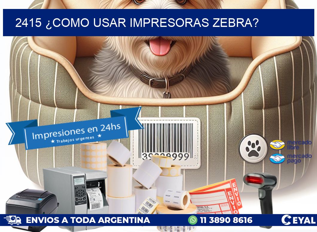 2415 ¿COMO USAR IMPRESORAS ZEBRA?