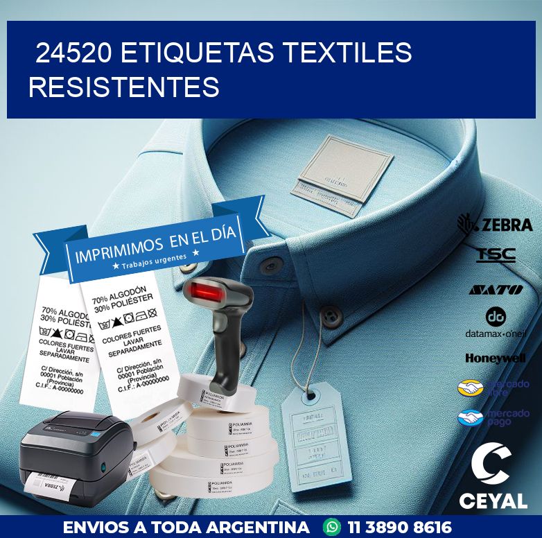 24520 ETIQUETAS TEXTILES RESISTENTES