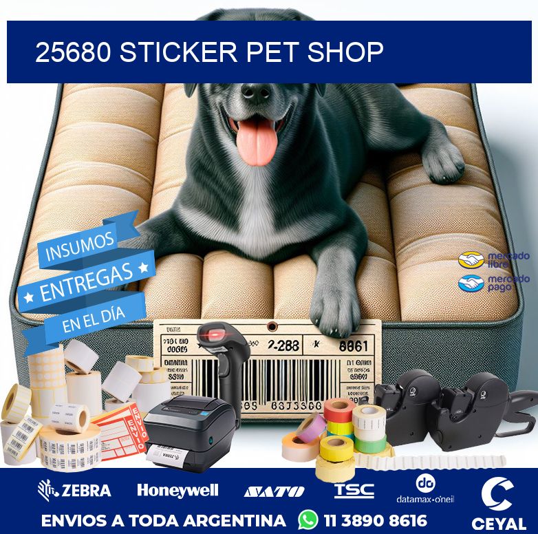 25680 STICKER PET SHOP