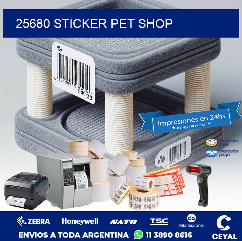 25680 STICKER PET SHOP